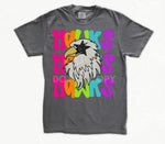 Star Eye Mascot Hawks DTF Transfer
