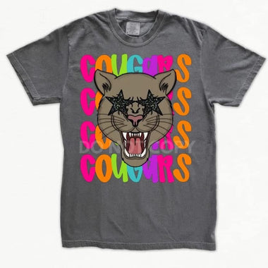 Star Eye Mascot Cougars DTF Transfer