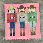 Cowboy Nutcrackers Screen Print Transfer Q36