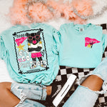 Glam Mascot PANTHERS Front and Back DTF Transfer