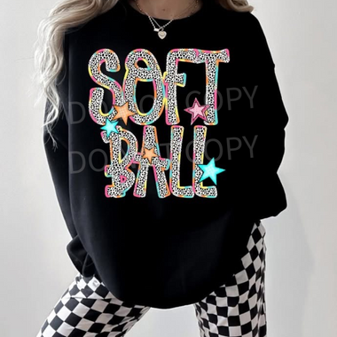 Dottie Bright Words Softball DTF Transfer (S&G)