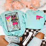 Glam Mascot WILDCATS Front and Back DTF Transfer