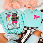 Glam Mascot COLTS Front and Back DTF Transfer