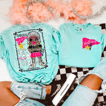 Glam Mascot CHIEFTAINS Front and Back DTF Transfer