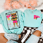 Glam Mascot LEOPARDS Front and Back DTF Transfer