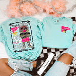 Glam Mascot INDIANS Front and Back DTF Transfer