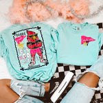 Glam Mascot CARDINALS Front and Back DTF Transfer