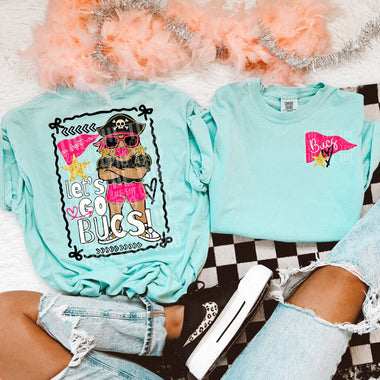 Glam Mascot BUCS Front and Back DTF Transfer