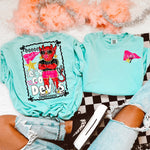 Glam Mascot DEVILS Front and Back DTF Transfer