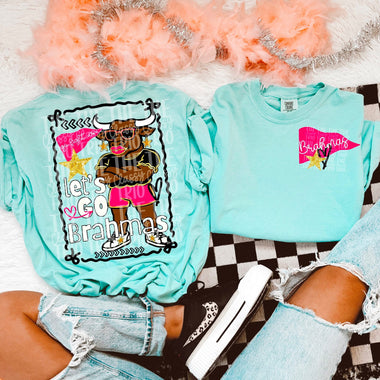 Glam Mascot BRAHMAS Front and Back DTF Transfe