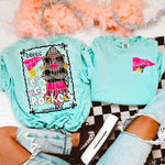 Glam Mascot ROCKETS Front and Back DTF Transfer