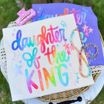 Colorful Daughter of the King DTF Transfer (CC)