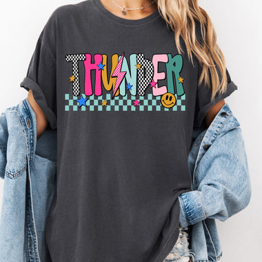 Thunder Mix Print Preppy DTF Transfer