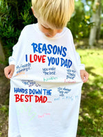 Reasons I Love You Dad DTF Transfer (CC)