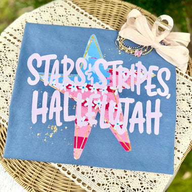 Stars and Stripes Hallelujah DTF Transfer (CC)
