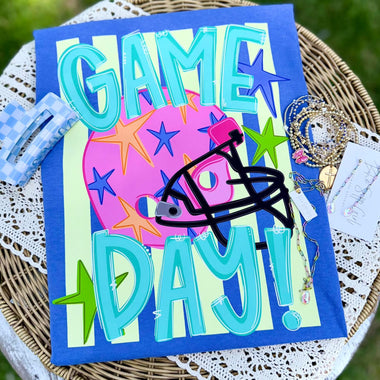 Game Day Football Helmet DTF Transfer (CC)
