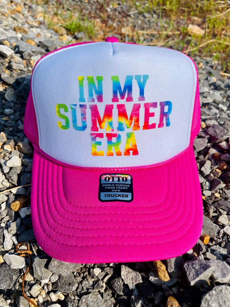In My Summer Era Hot Pink Trucker Hat – Wills Creek Designs