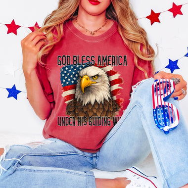 God Bless America DTF Transfer (SDD)