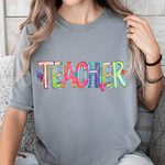 Cheery Words TEACHER DTF Transfer