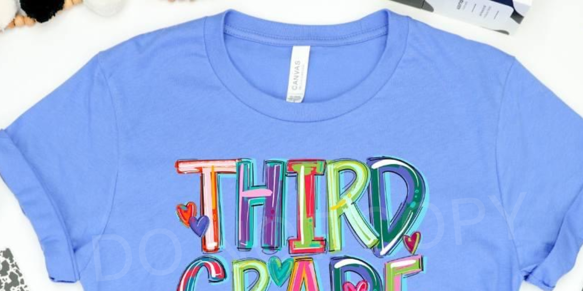 Cheery Words THIRD Grade DTF Transfer – Wills Creek Designs