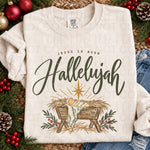 Jesus is Born Hallelujah DTF Transfer (UAC-OD)