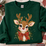 Cute Christmas Reindeer DTF Transfer (UAC-OD)