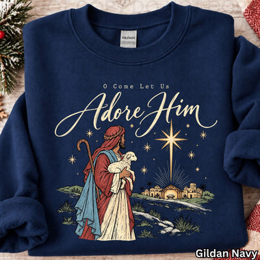 O Come Let Us Adore Him DTF Transfer (UAC-OD)