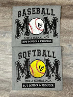 Loud & Proud Baseball/Softball Mom Wholesale Tee