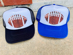 Sequin Football Trucker Hats