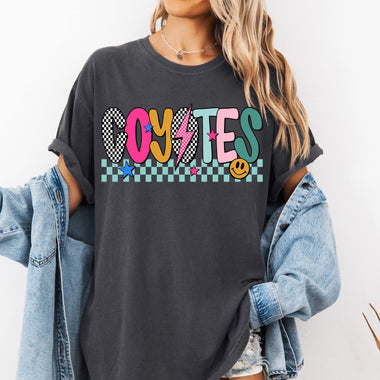 Coyotes Mix Print Preppy Mascot DTF Transfer