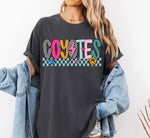 Coyotes Mix Print Preppy Mascot DTF Transfer