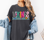 Vikings Mix Print Preppy Mascot DTF Transfer