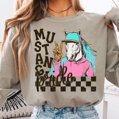 Mustang Pride Grunge DTF Transfer