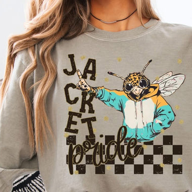 Jacket Pride Grunge DTF Transfer