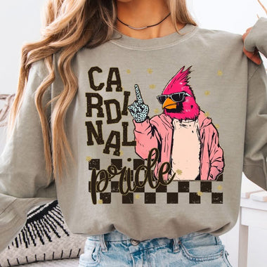 Cardinal Pride Grunge DTF Transfer