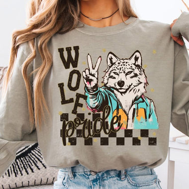Wolves Pride Grunge DTF Transfer