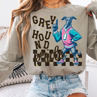 Greyhound Pride Grunge DTF Transfer