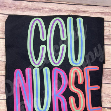 Bright CCU Nurse DTF Transfer