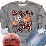 Basketball Collage Maroon DTF Transfer (S&G)