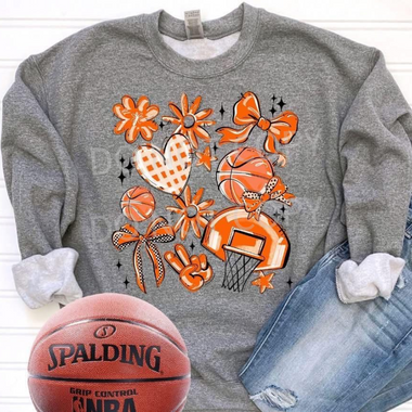 Basketball Collage Orange DTF Transfer (S&G)