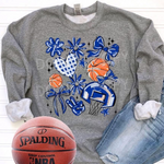 Basketball Collage Royal Blue DTF Transfer (S&G)