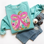 Glitter Floral Pumpkin DTF Transfer (SDD)