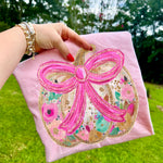 Glitter Floral Pumpkin DTF Transfer (SDD)