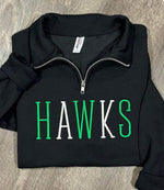 CUSTOM Mascot Wholesale Embroidered Quarter Zip Sweatshirt