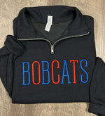 CUSTOM Mascot Wholesale Embroidered Quarter Zip Sweatshirt