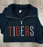 CUSTOM Mascot Wholesale Embroidered Quarter Zip Sweatshirt