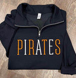 CUSTOM Mascot Wholesale Embroidered Quarter Zip Sweatshirt