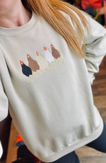 Chickens Wholesale Embroidered Sweatshirt