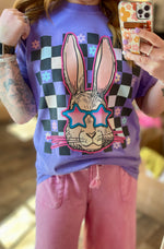 Checkered Bunny Easter Wholesale Tee