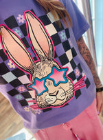 Checkered Bunny Easter Wholesale Tee